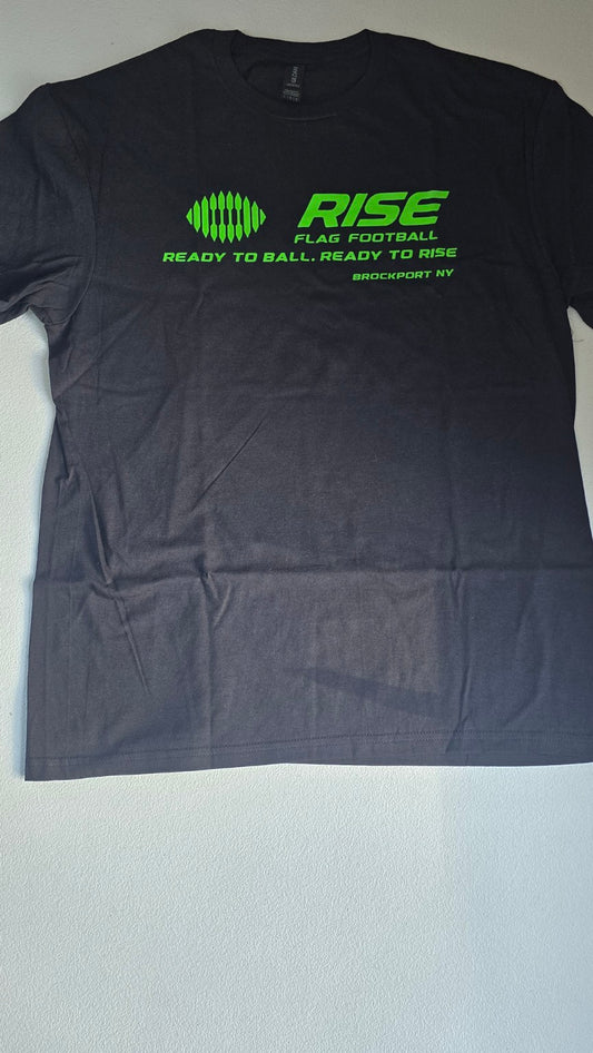 Flag Football T-Shirt - RISE Logo - Gildan (Adult)