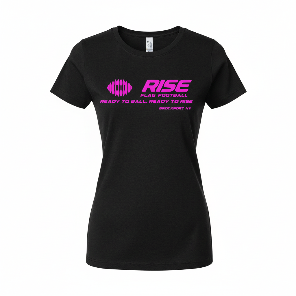 Women's RISE T-Shirt - Pink Logo