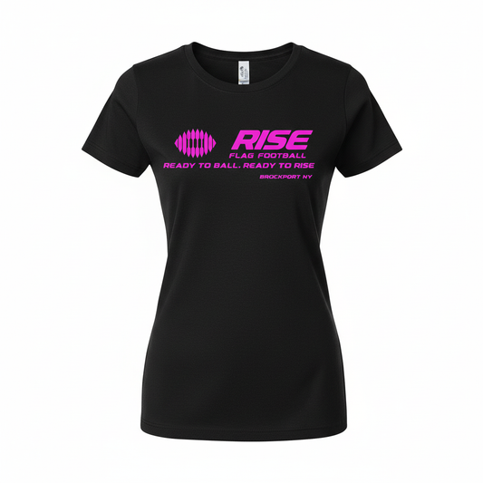Women's RISE T-Shirt - Pink Logo